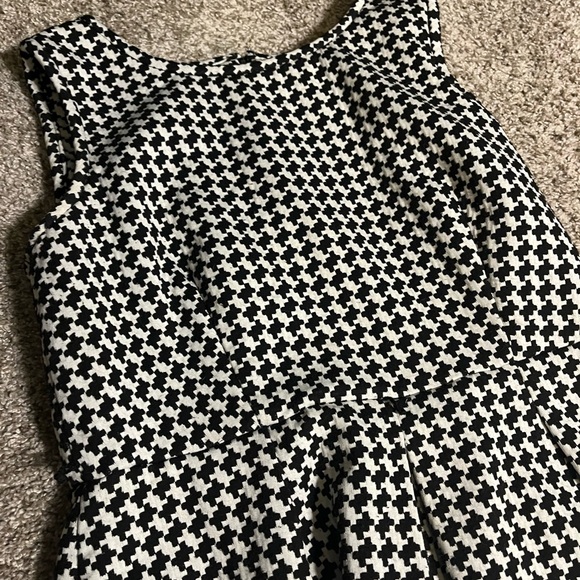 Calvin Klein black and white houndstooth dress - Picture 2 of 5